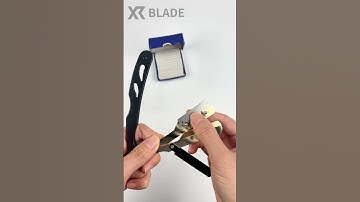 Installing single-edge razor blade in straight razor 🪒 Xirui - shaving razor manfuacturing factory