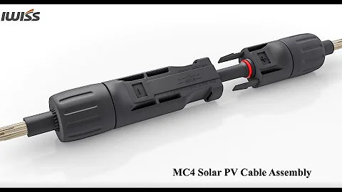 IWISS Solar Crimping Tool Kit with Wire Cable Cutter, Stripper, MC3 MC4 Crimper and MC4 Connectors