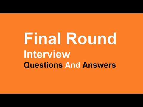 answers interview questions final
