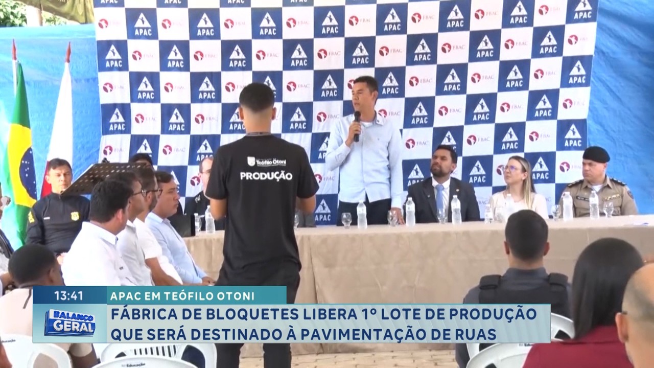 APAC em Teófilo Otoni: Fábrica de bloquetes libera 1º lote para pavimentação de ruas.