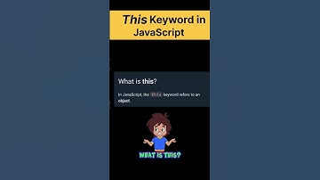This Keyword In JavaScript | What is #this ¦ #shorts #javascript #viral