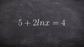 Learn how to solve a natural logarithmic equation by using inverse operations