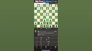 My first brilliant move in chess(!!)