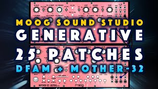 Moog Sound Studio: DFAM + Mother-32 Generative Patches. Demo