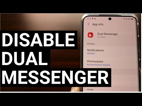 How to Disable the Samsung Galaxy Dual Messenger App, Service, & Notifications