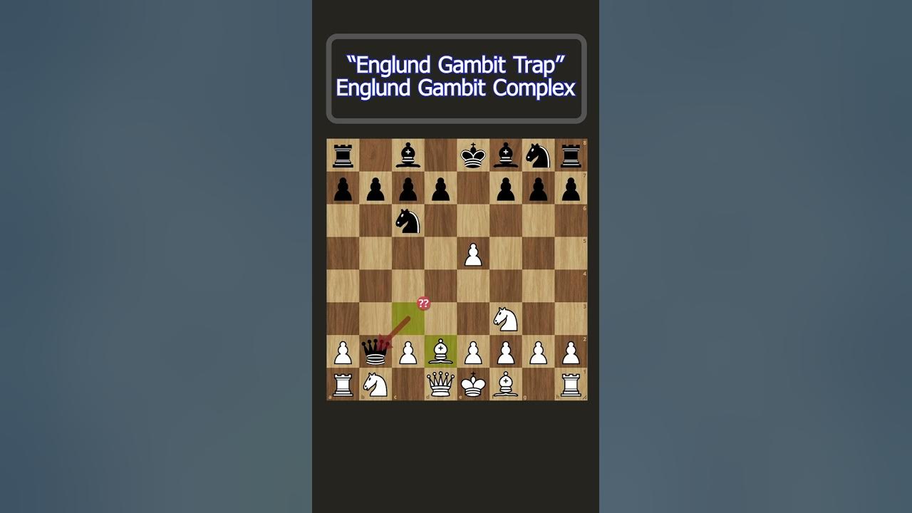 TRAPS IN THE ENGLUND GAMBIT Armadilhas no Gambito Englund #chess #xadr