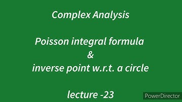 Poisson integral formula, inverse point in complex analysis