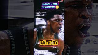 Anthony Edwards Questionable Game 1 😳 | Wolves vs Spurs | Anthony Edwards poster dunk |