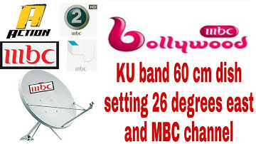 KU band 60 cm dish setting 26 degrees east and MBC channel