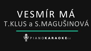 Tomáš Klus & Sima Magušinová - Vesmír má | Piano Karaoke Instrumental