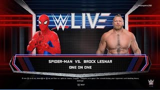 WWE2K25 Spiderman🕷️ Vs Brock Lesnar One On One #nextlevelgaming #wwe #viral
