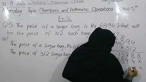 Class 5th Maths Topic:Numbers and Arithmetic Operations Exercise 1c Q5,Q6