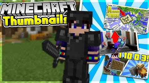 How to make MINECRAFT THUMBNAILS on ANDROID // PS Touch & Pixellab