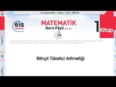 Matematik 1 - Bilinçli Tüketici Aritmetiği📚