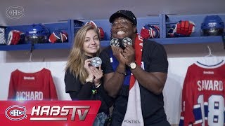 Ludivine Reding and Kevin Raphael catch a Habs game