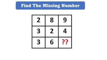 Missing Number Puzzle  #simplylogical #reasoning
