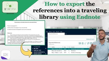How to export the references of a Word file into a traveling library with Endnote #tutorial #endnote