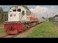 Kereta Api Serayu Pagi Purwokerto Pasar Senen Di Jalur Kereta Single Track Purwakarta ‼️