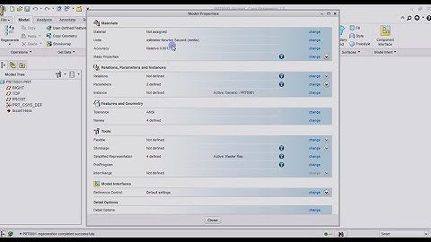HOW TO CHANGE UNITS IN CREO PARAMETRIC