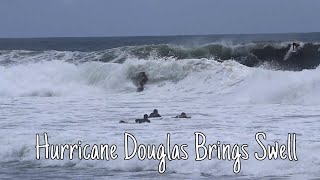 Hurricane Douglas Surfers & Bodyboarders Ripping In Hawaii 2020