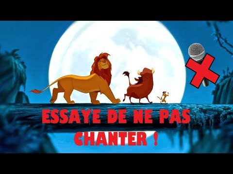 essaye de ne pas chanter disney