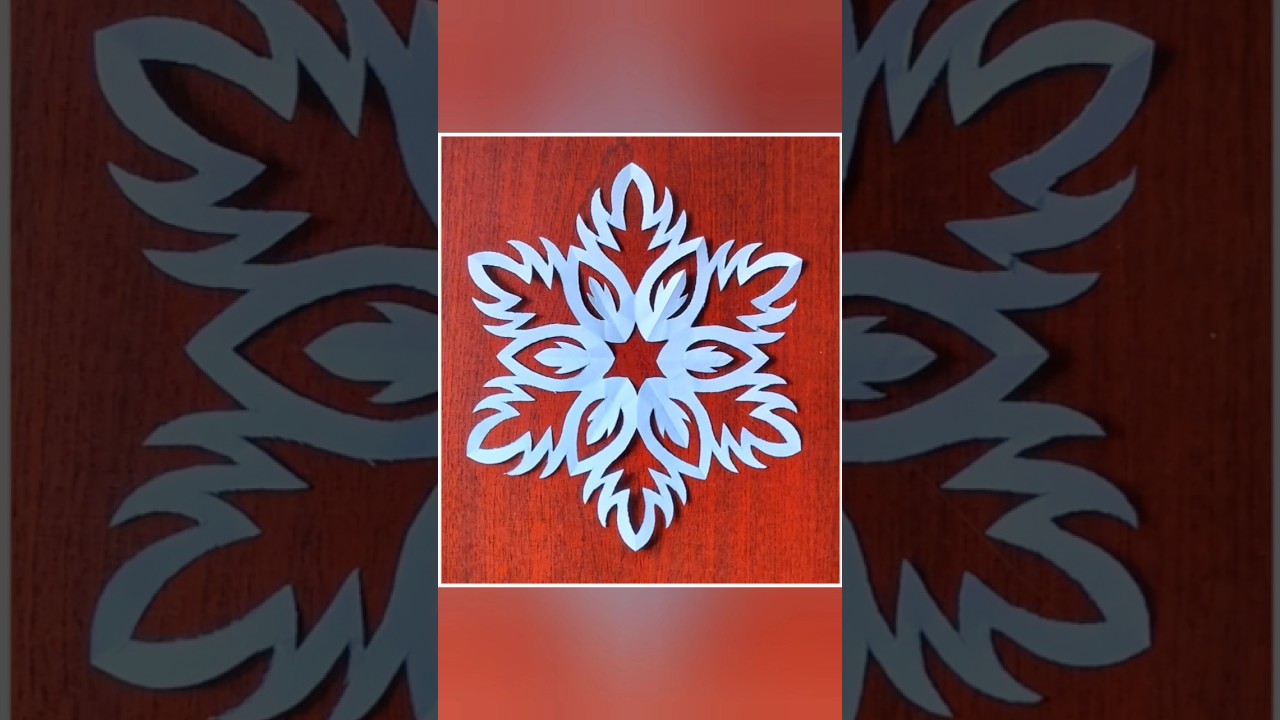 Paper Snowflake ❄️ for kids 