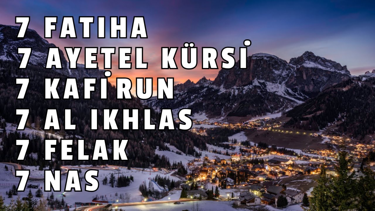 Koruyan Dualar: Ayetel Kürsi,Fatiha, Felak, Nas, Kafirun