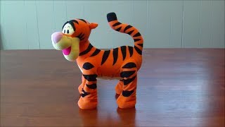 DISNEY'S POUNCE N' BOUNCE TIGGER ELECTRONIC TOY VIDEO REVIEW