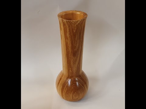 Woodturning - Laburnam Vase