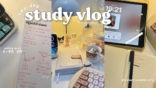 STUDY VLOG📔 waking up at 4 AM, productive late night studying, shs student life & back on track ˚⊹♡