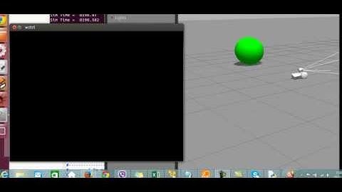 Colored object detection by moving robot in Simulation