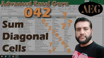 042 Sum Diagonal Cells