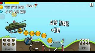 Hill Climb Racing || tank rushed in level 2 || challenge me on comment