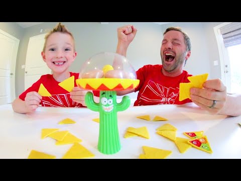 Father & Son PLAY NACHO MANIA! / Grab That Cactus!!