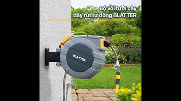 Bộ vòi tưới treo tường tự thu dây Blatter