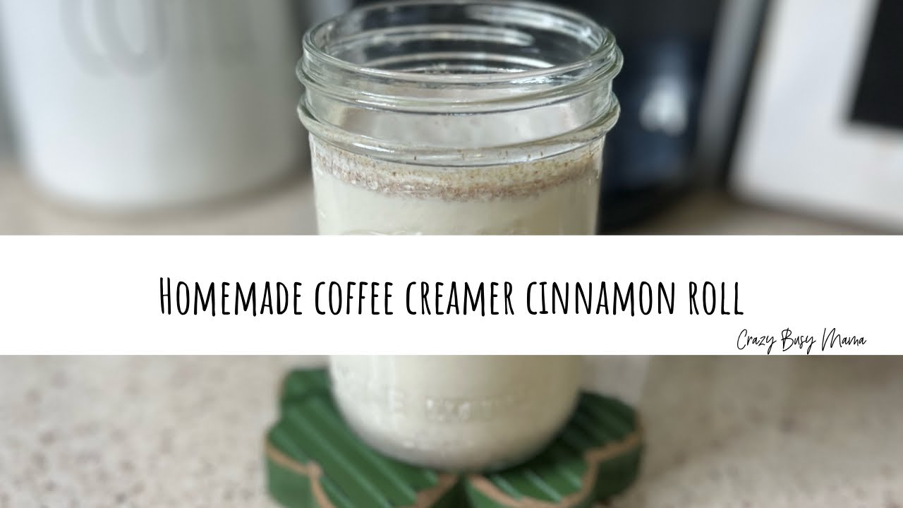 Homemade Coffee Creamer Cinnamon Roll