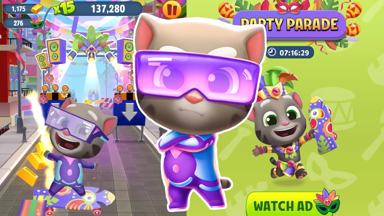 Talking Tom Gold Run NEW UPDATE - New Chararcter Gamer Tom in Party Parade Event 2026 New Years 🎮🧑‍💻
