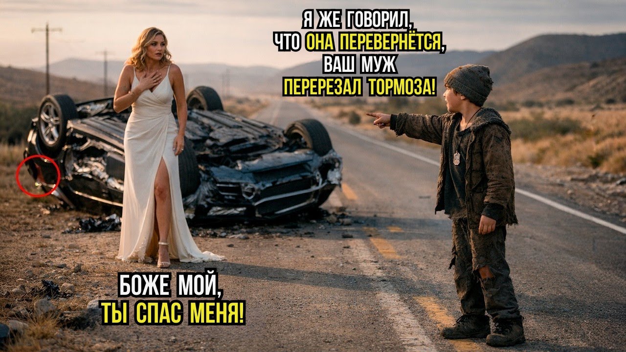 Мальчик с улицы СПАСАЕТ миллиардершу за СЕКУНДЫ, как её машина ПЕРЕВЕРНУЛАСЬ. Она замечает 1 ДЕТАЛЬ!