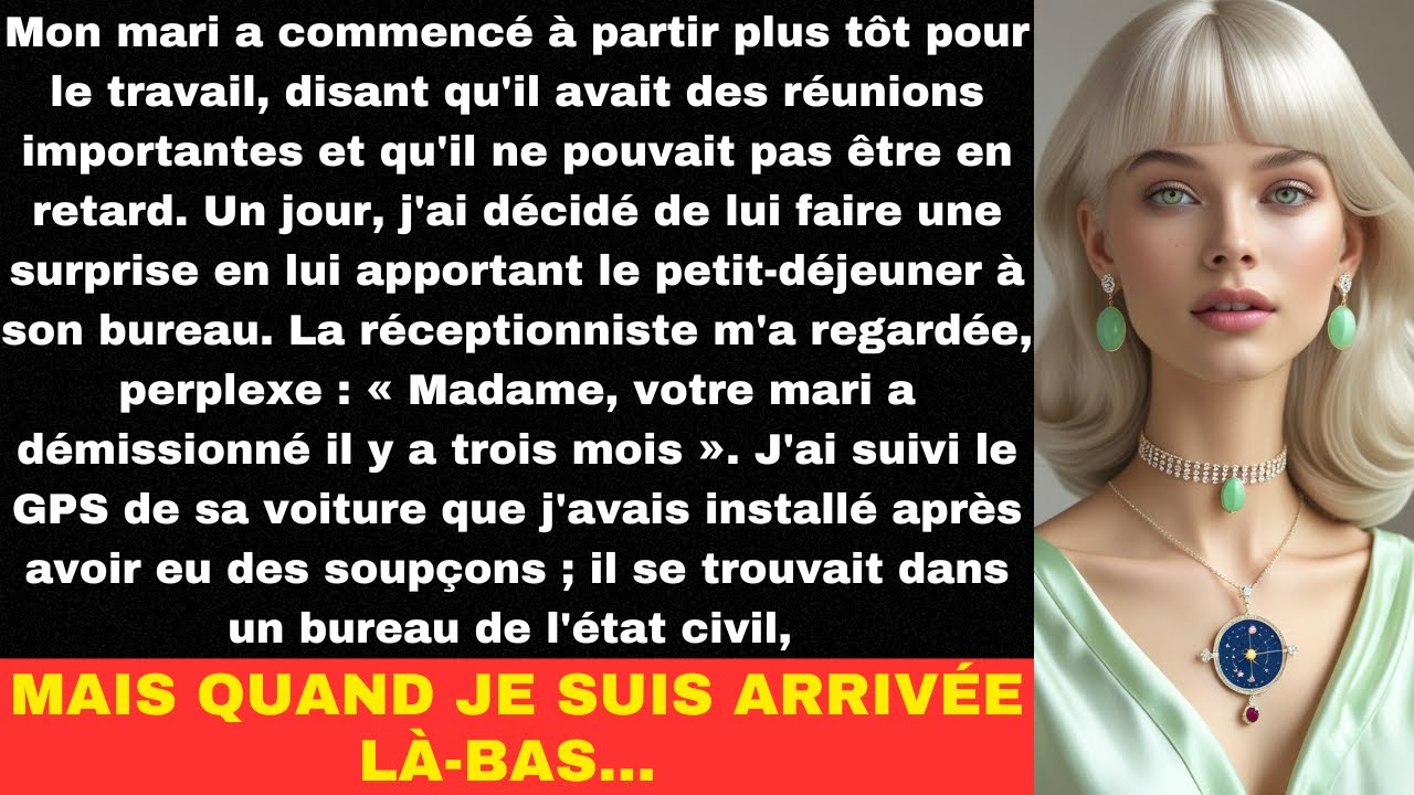 Mon mari a commencé à partir plus tôt pour le travail, disant qu'il avait des réunions importantes..
