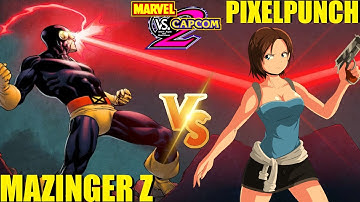 MvC2 Mvci Umvc3 MAZINGER Z vs PIXELPUNCH (Fightcade)