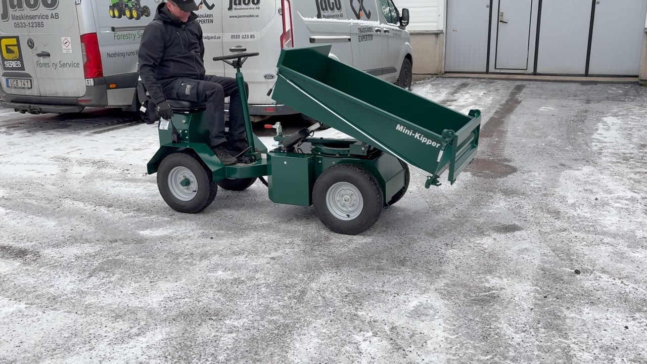Köp Parkmaskin Mini-kipper KL800E på Klaravik - YouTube