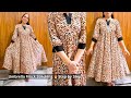 Full Flared Umbrella Frock Cutting and Stitching | घेरदार अंब्रेला फ्रॉक सिलाई और कटिंग ट्यूटोरियल|