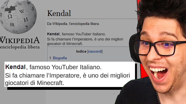 LEGGO LA MIA PAGINA DI WIKIPEDIA - KENDAL