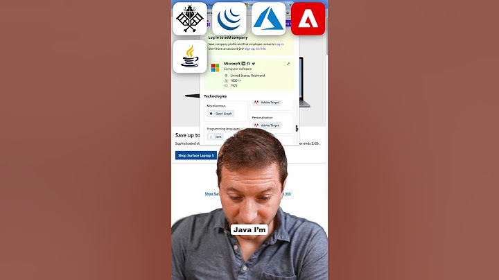 check web tech stack