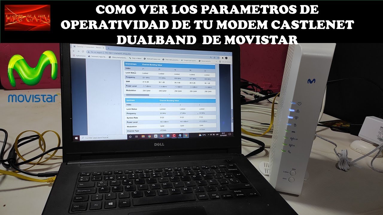 COMO VER LOS PARAMETROS DE OPERATIVIDAD DE TU NUEVO MODEM CASTLENET DUALBAND DE MOVISTAR