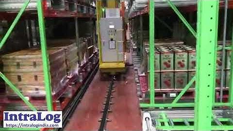 Multi Deep Pallet Warehouse With Stacker Crane And Shuttle