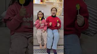 Sister regrets getting her lollipop 🍭 😭