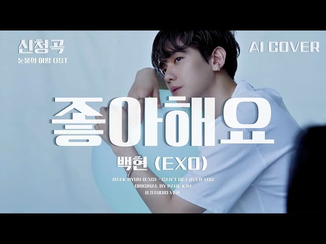 백현 (EXO) - 좋아해요 (눈물의 여왕 OST)│폴킴 원곡│AI COVER│가사포함│신청곡│#백현 #baekhyun #폴킴 #paulkim #눈물의여왕 #ost #aicover class=