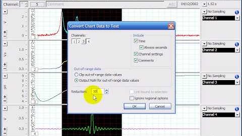 Copy and Paste Chart Data to Other Software, Data Recorder