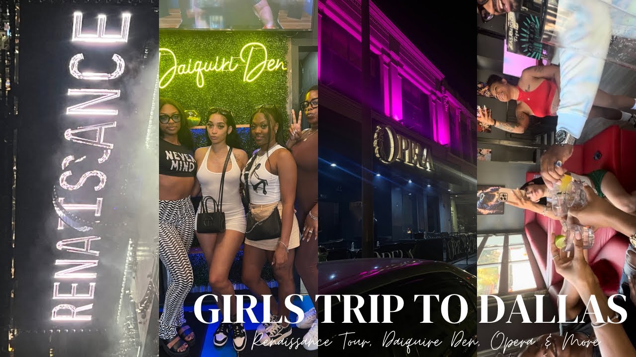 TRAVEL VLOG DALLAS 🤠 Renaissance Tour, Daiquiri Den, Opera & More